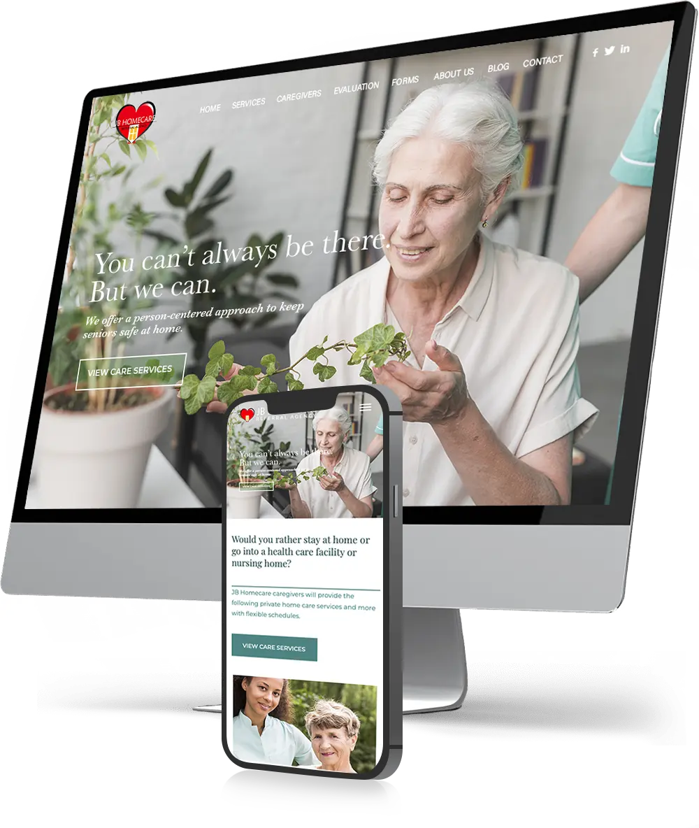 Home Care Website Design | Envisager Studio