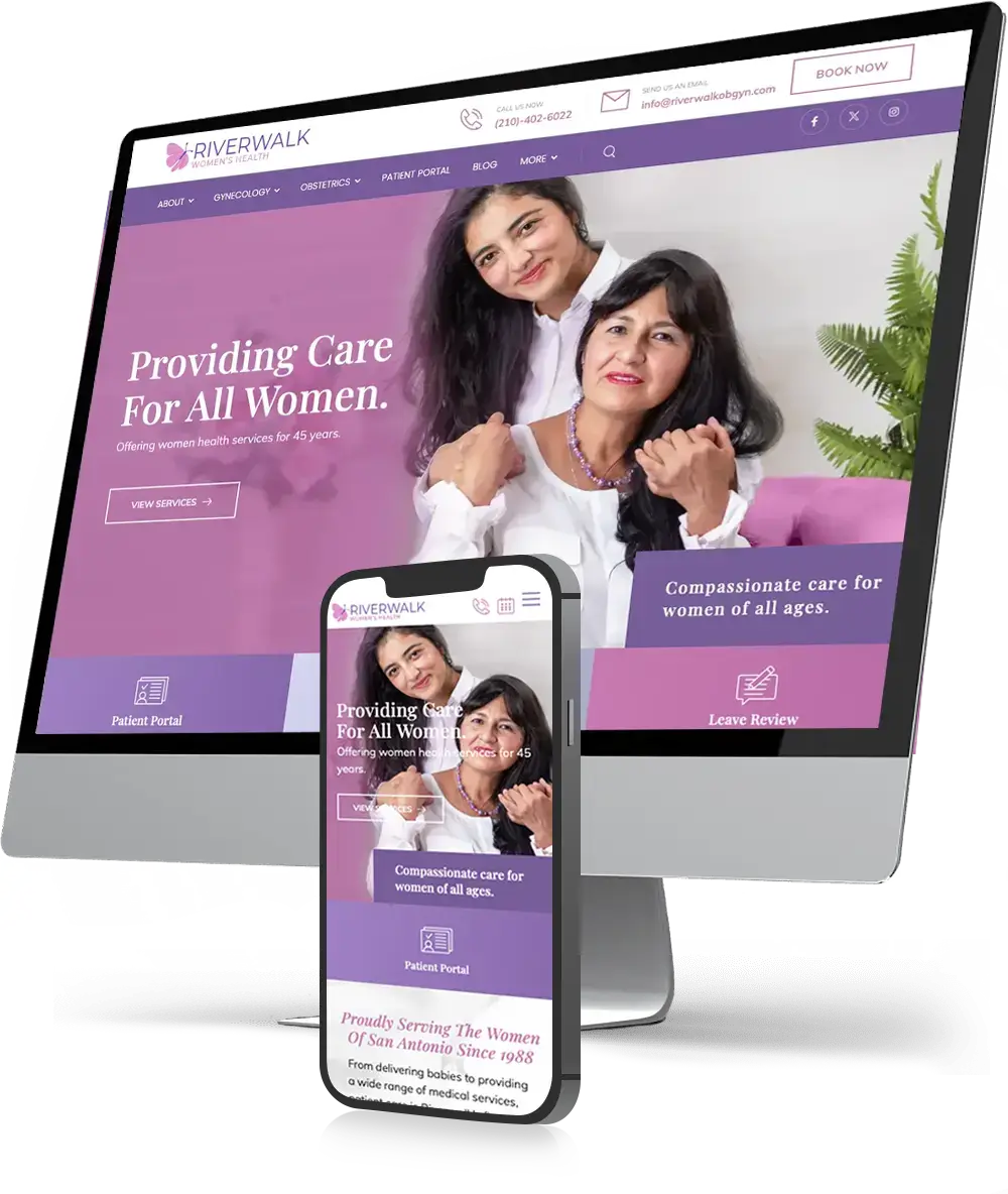 Women's Health Website Design | Envisager Studio