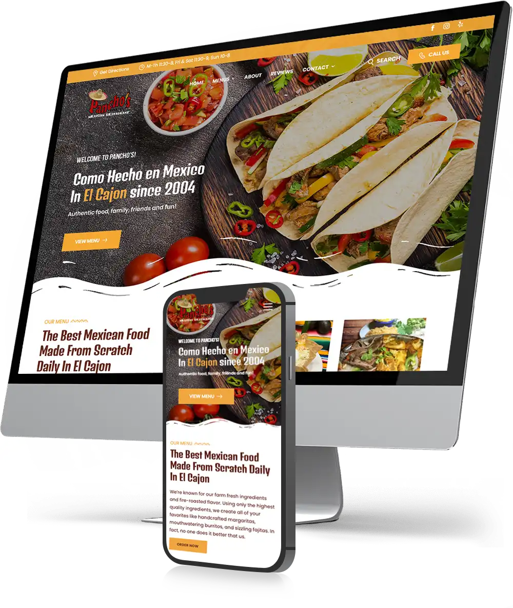 Mexican Restaurant Website Design by Envisager Studio